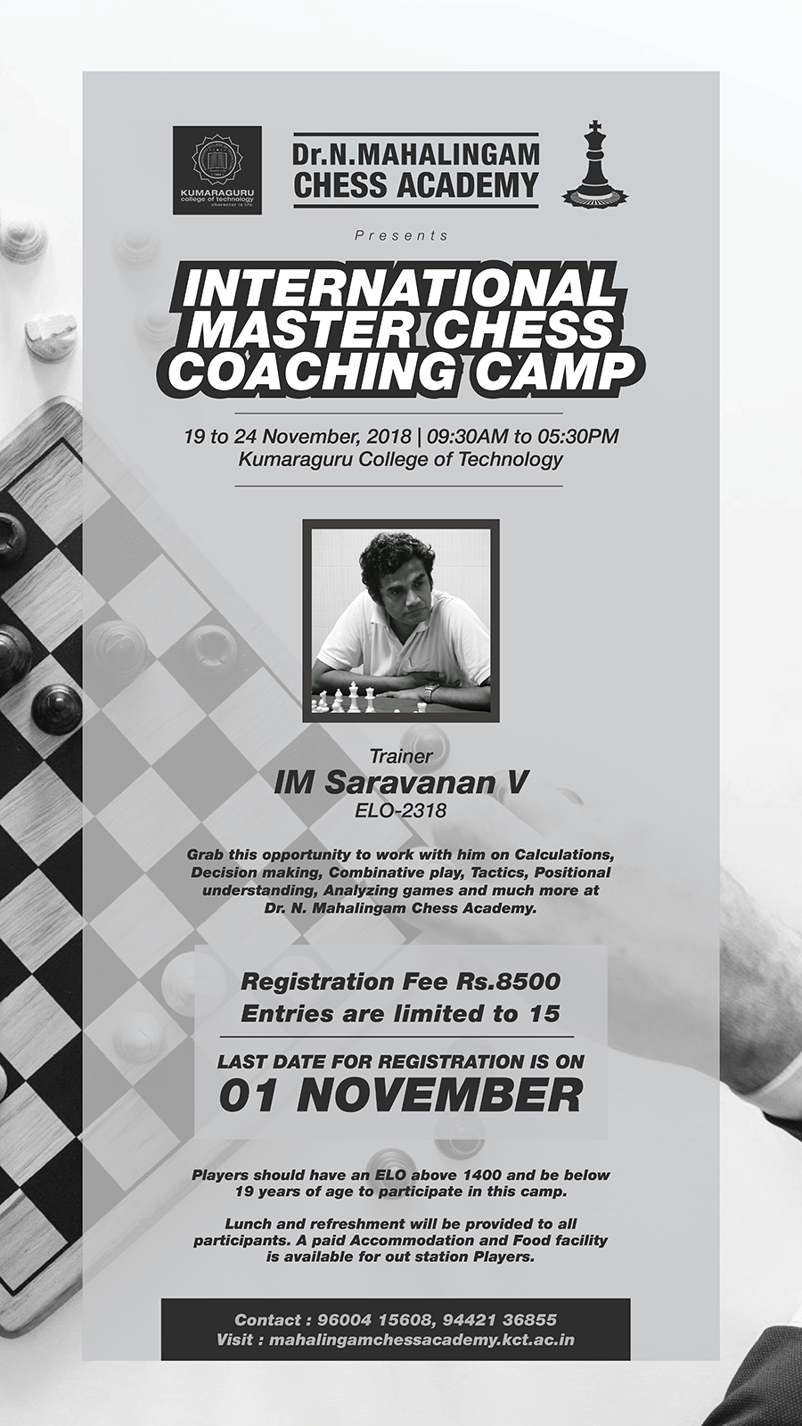 Venkatachalam Saravanan - Freelance Writer - ChessBase India